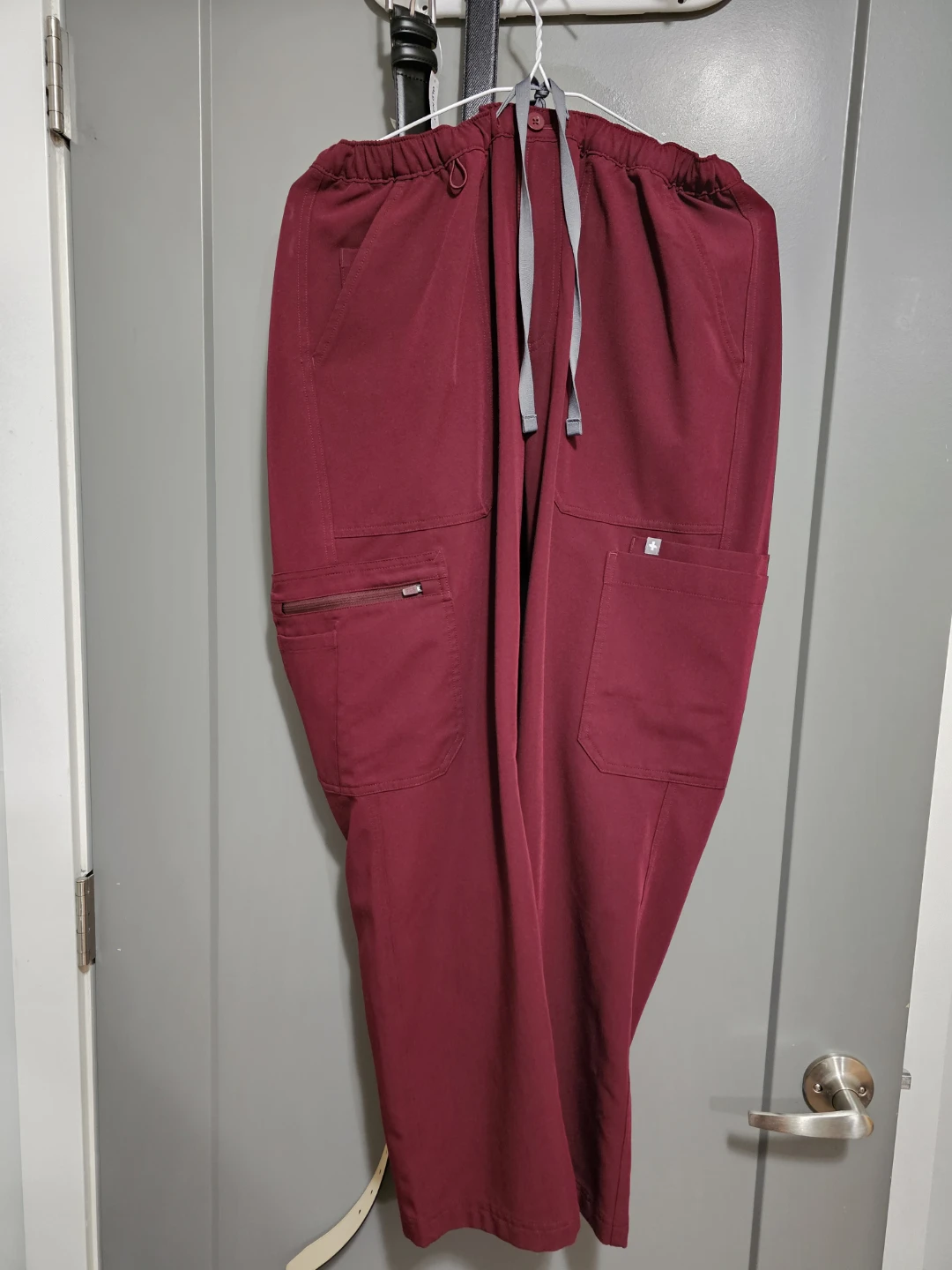 FIGS Scrub Pants Burgundy