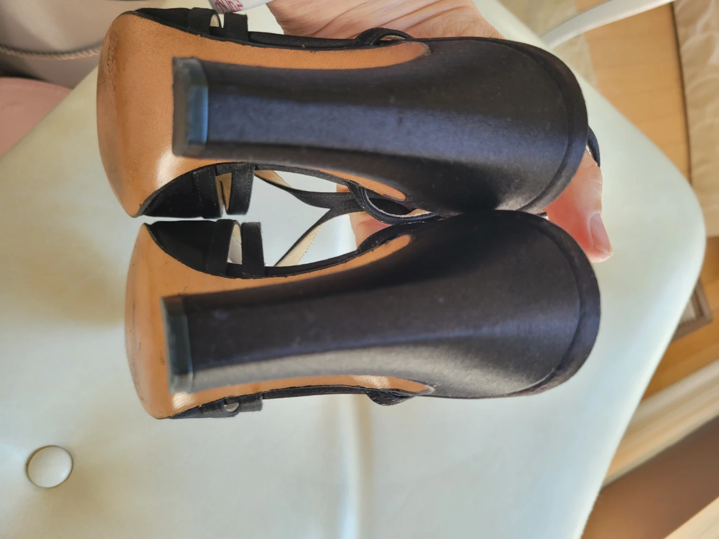 Vtg. Authentic Givenchy Paris Satin Slingbacks - photo 4