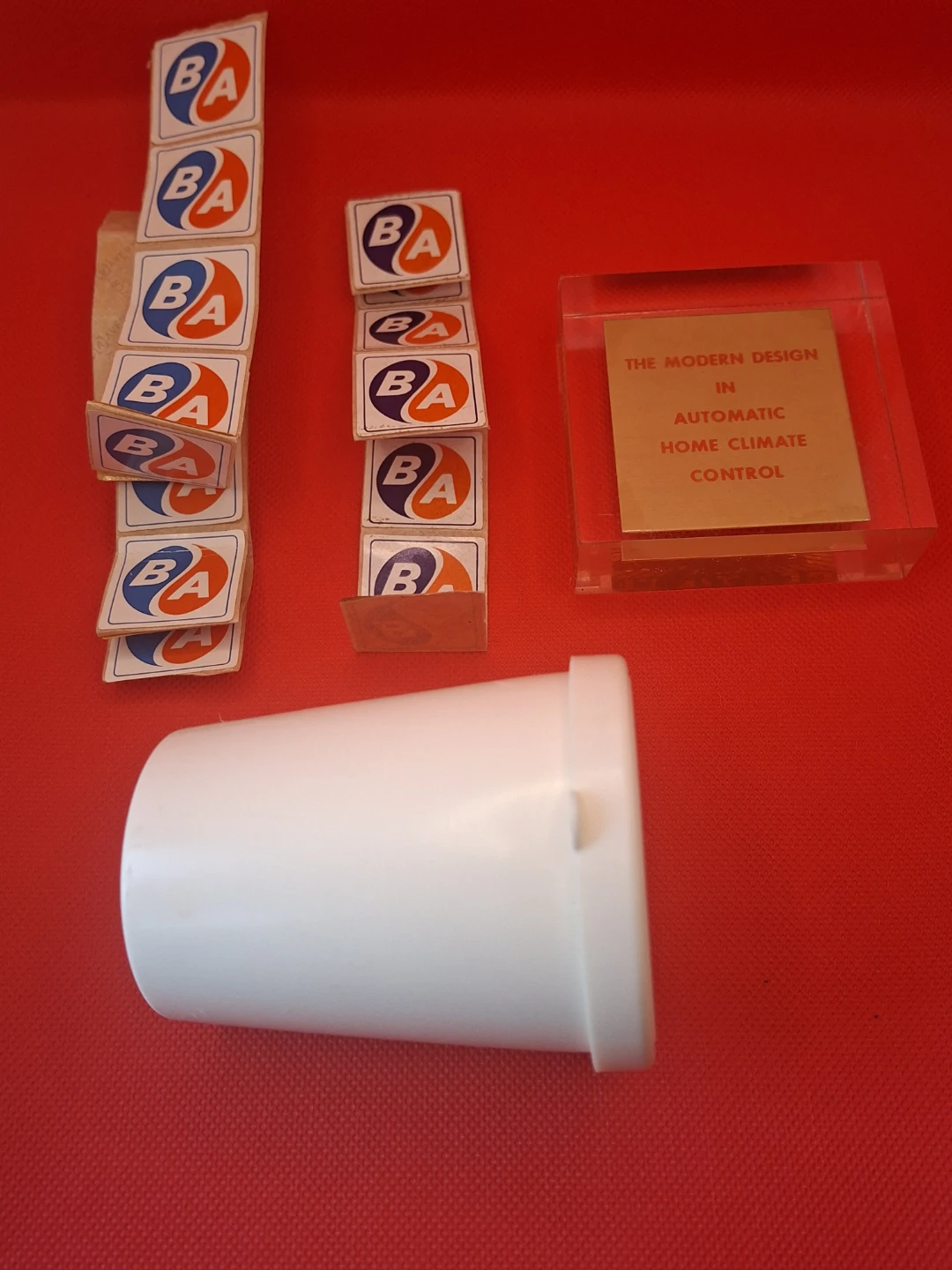 Vintage B/A Oil & Gulf Gas Memorabilia Lot – Decals & Display - photo 2