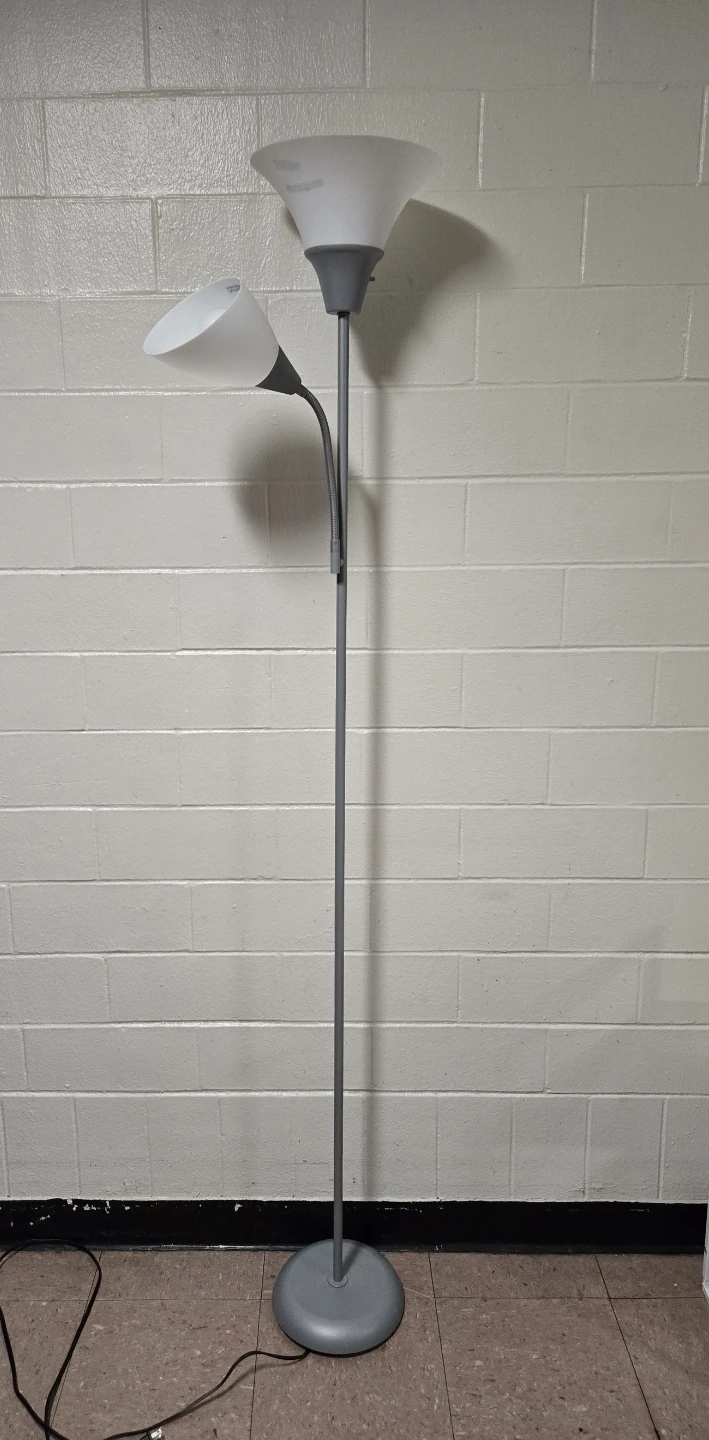 Mainstays 72" Silver Combo Floor Lamp