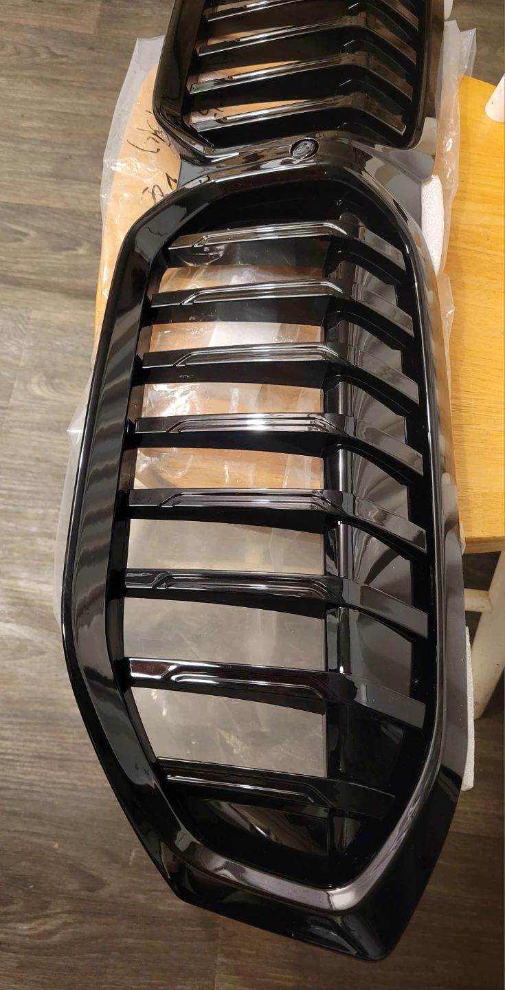 BMW black Single line Grill  w/ Camera hole G20 G21 G28 - photo 3