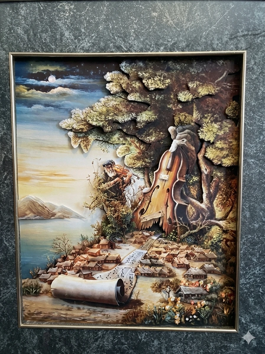 3D "Pastoral Symphony" Israel Rubinstein 20"x23" Framed - photo 5