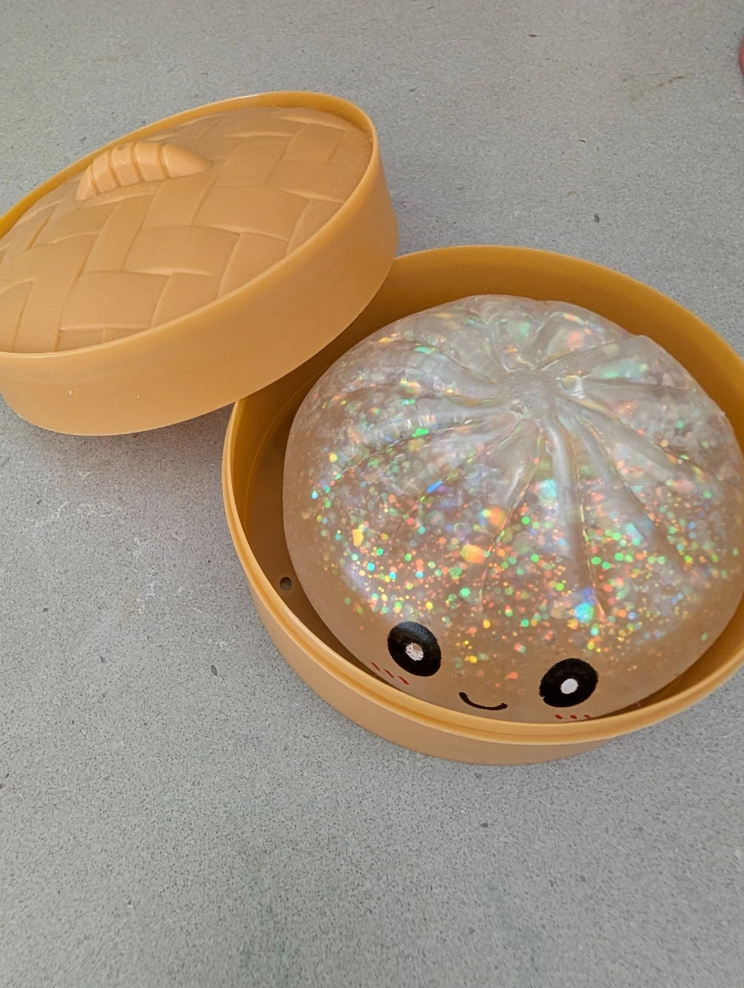 Glitter Dumpling Squishy Toy