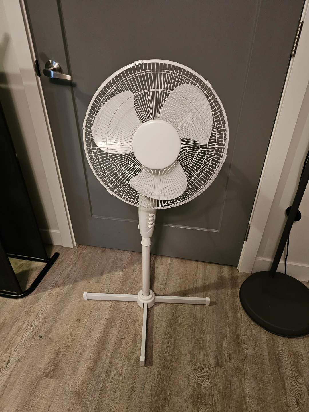 White Pedestal Fan