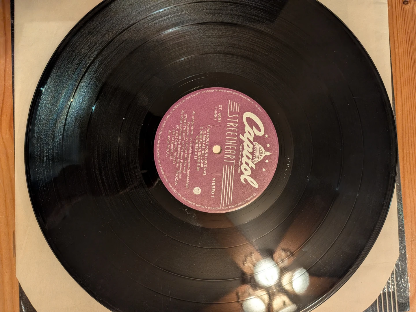 Streetheart – Streetheart 1982 Canadian Vinyl LP - photo 2