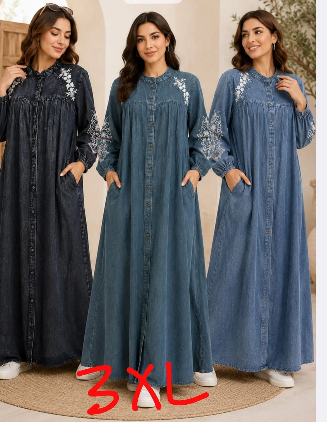 Elegant Denim Gowns