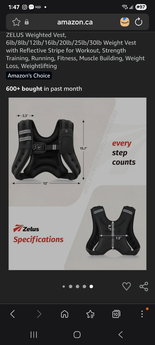 zelus weighted vest 12 lbs brand new - photo 5