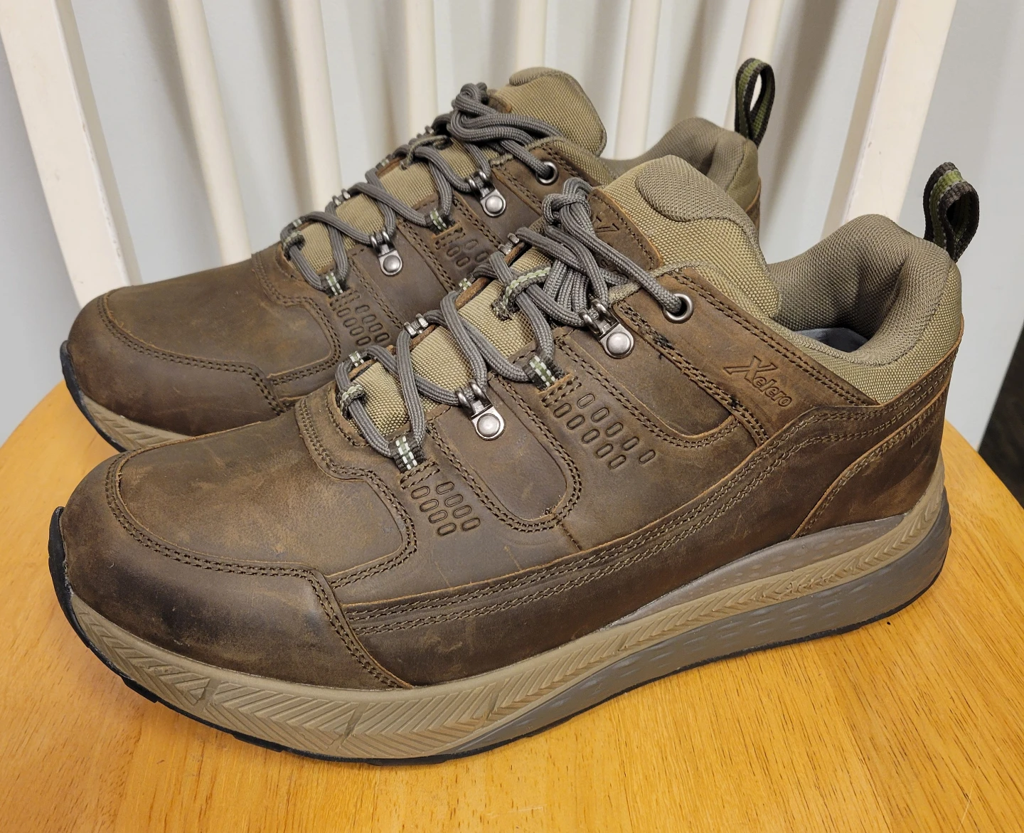 Xelero Steadfast Mens Hiker Low Crazy Horse Brown Shoes Sz 11 XW
