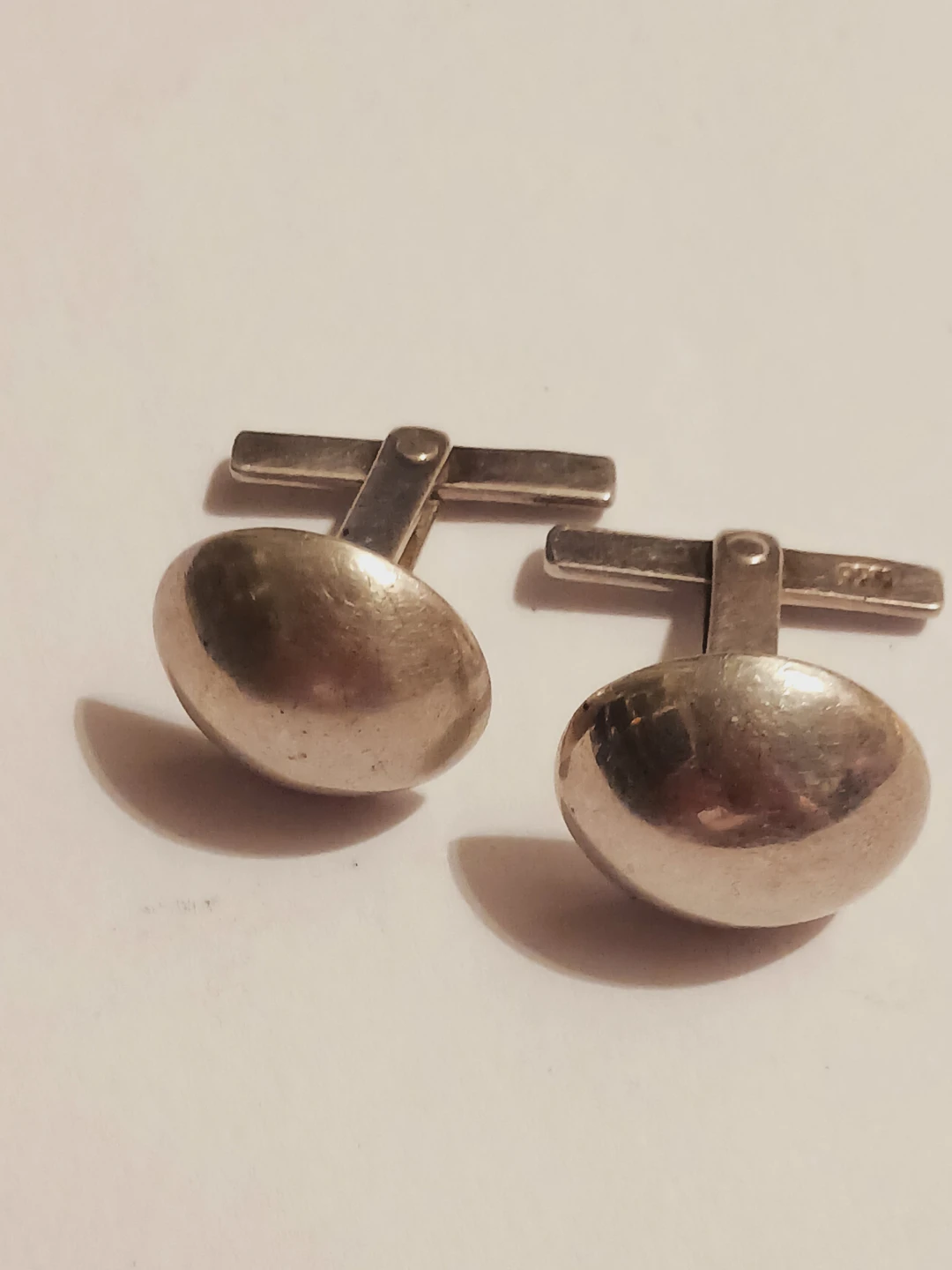Sterling Silver 925 Stamped Cufflinks