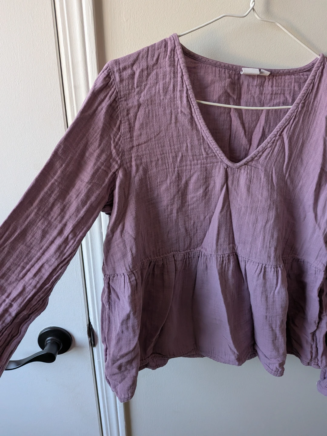 🏈Gap Purple 100% cotton Long Sleeve Top - photo 4