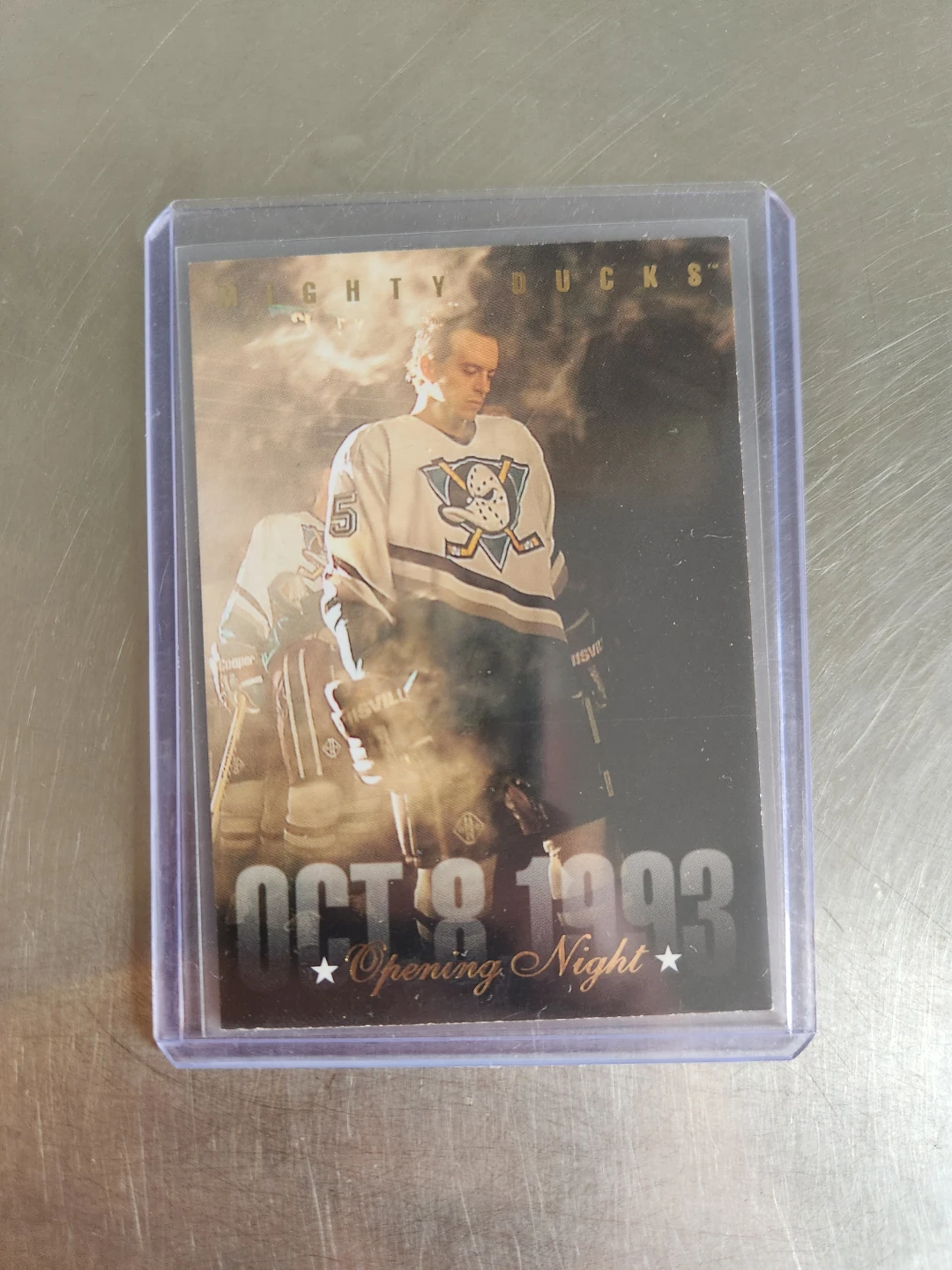 1993 Mighty Ducks Opening Night NHL Trading Card