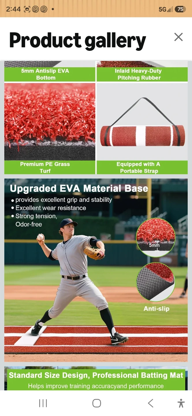 Baseball Pitching Training Mat - photo 3