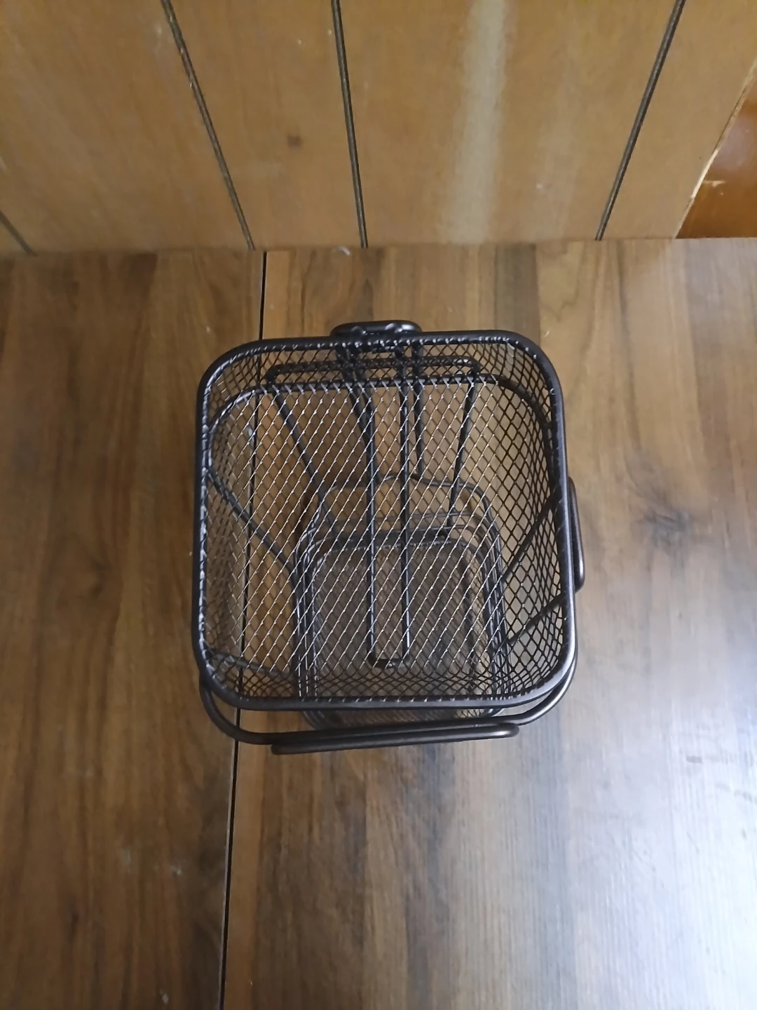 Black Metal Toilet Paper Holder Stand - photo 2