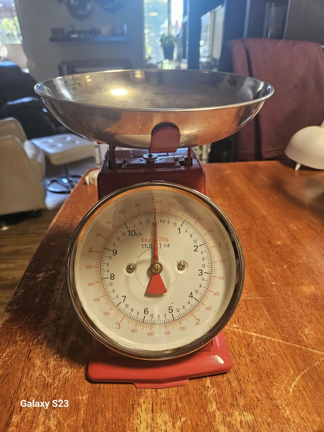 Red Vintage-Style Kitchen Scale - photo 3