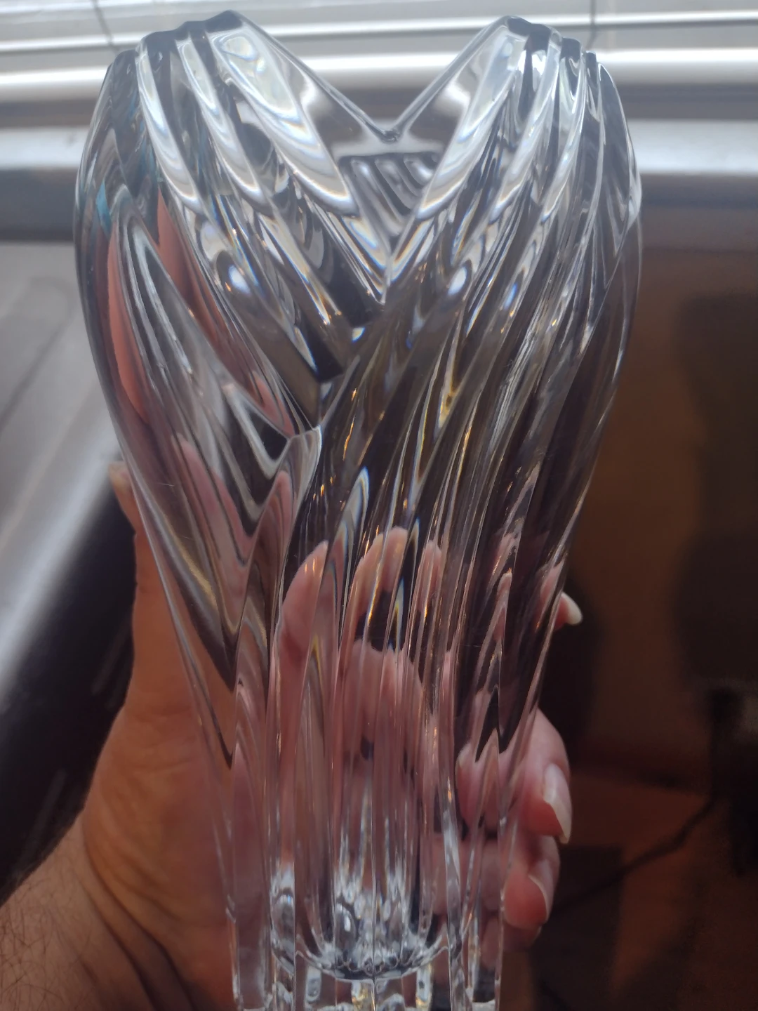 Lenox Arctic Bloom Crystal Vase - photo 4