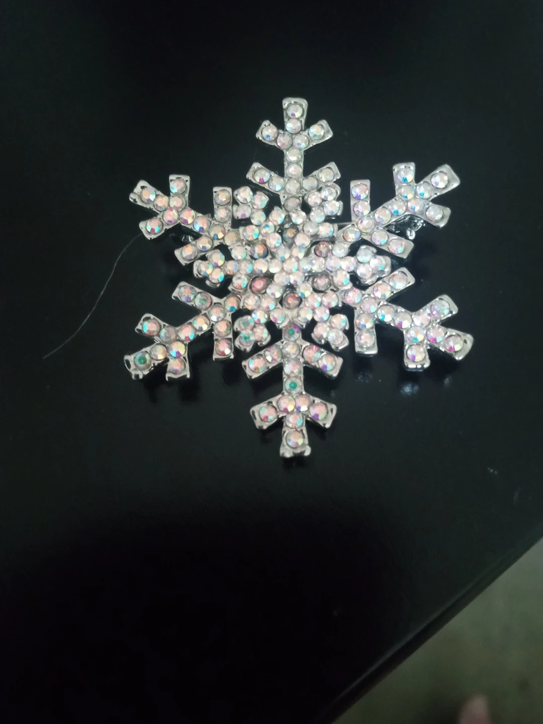 Sparkly Snowflake Brooch