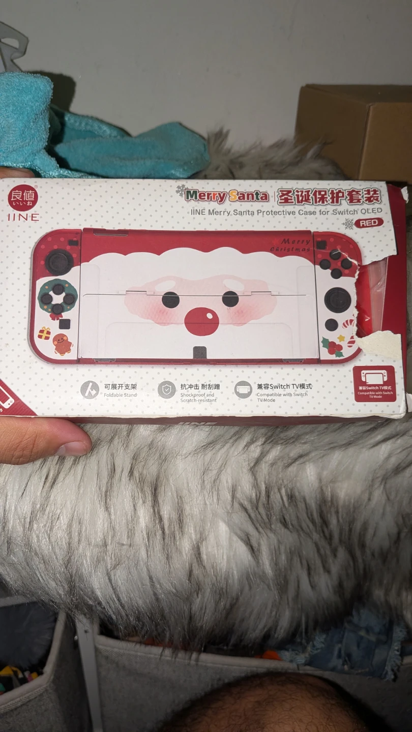 IINE Merry Santa Protective Case for Switch OLED