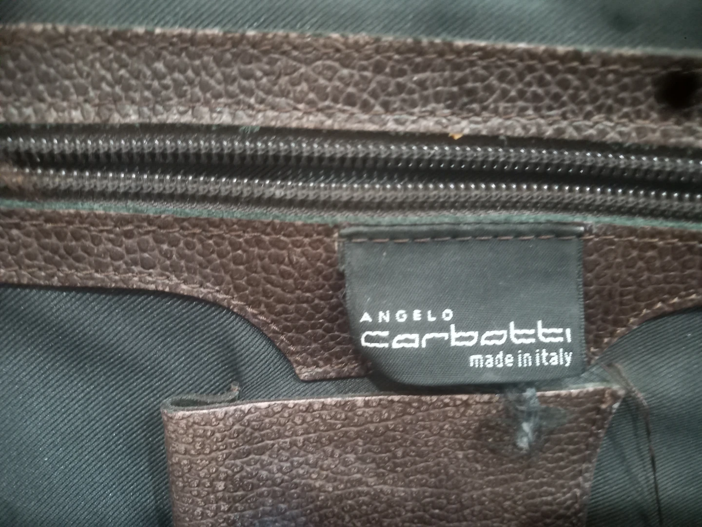 Angelo Carbotti Brown Leather Handbag