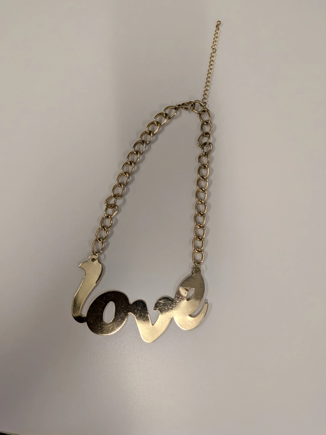Gold-tone Love pendant necklace - photo 2