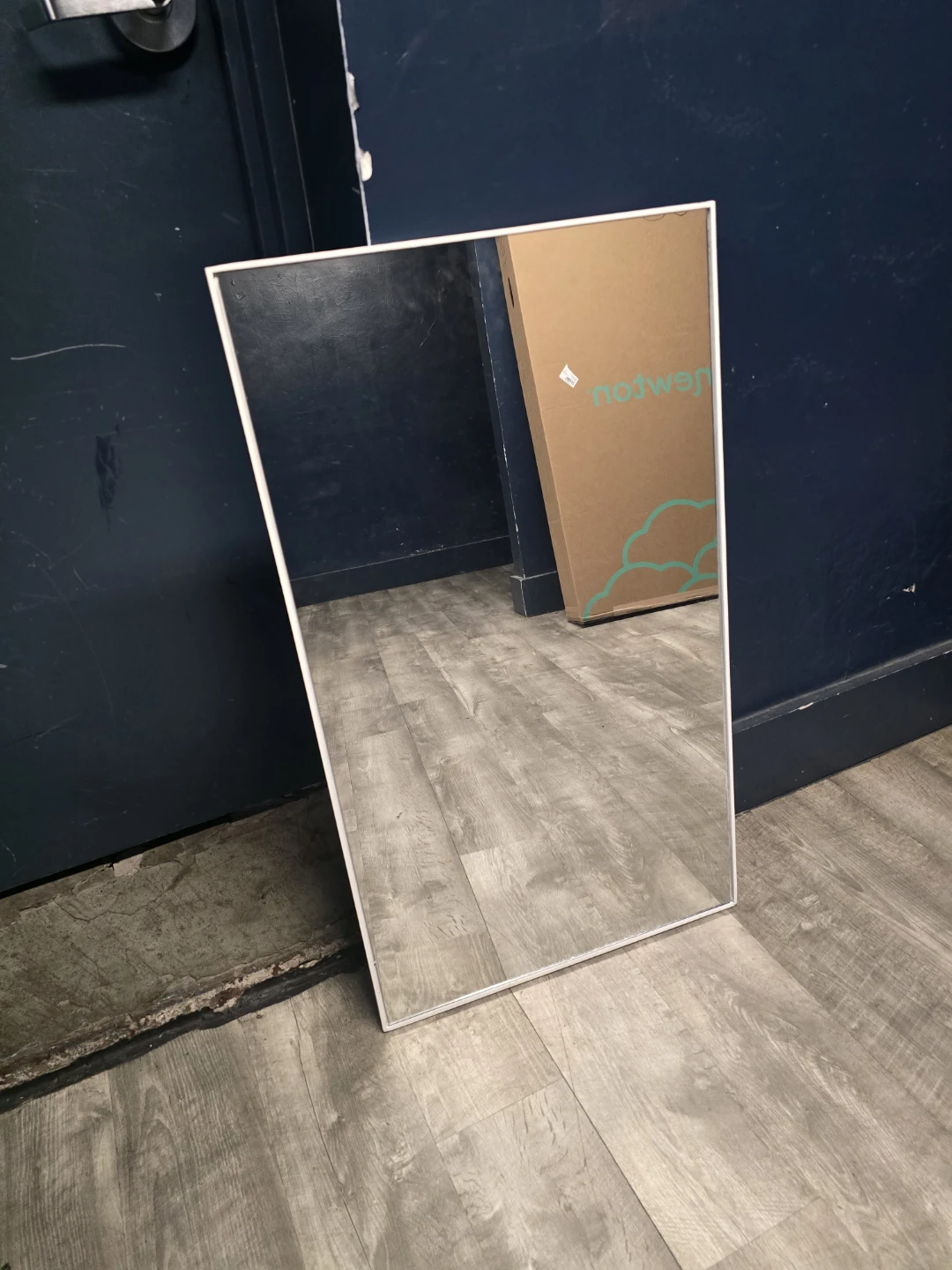 Uma Enterprises White Framed Wall Mirror