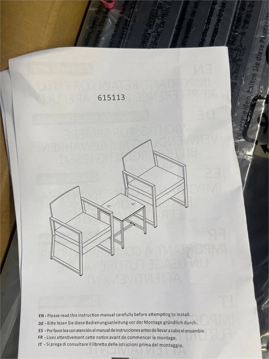 Brand New 3-Piece Wicker Patio Bistro Set - photo 5