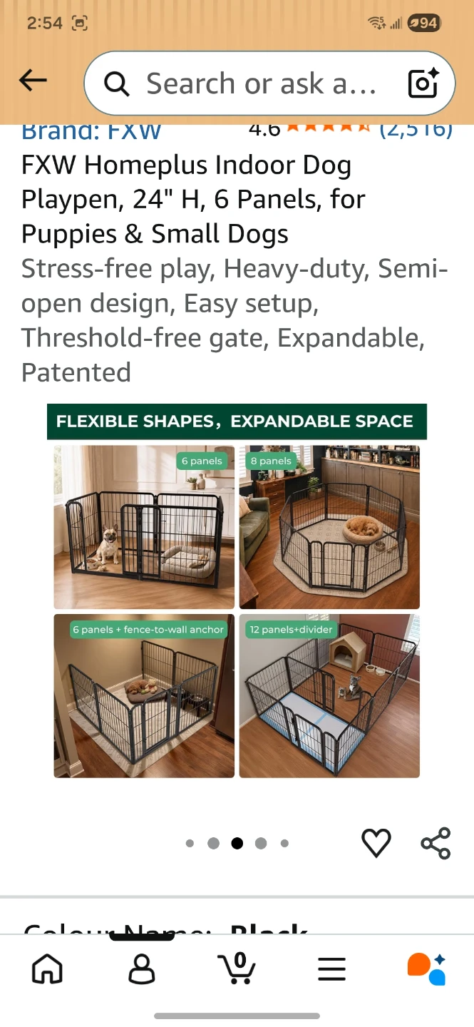 FXW Homeplus 6-Panel Indoor Dog Playpen - photo 2