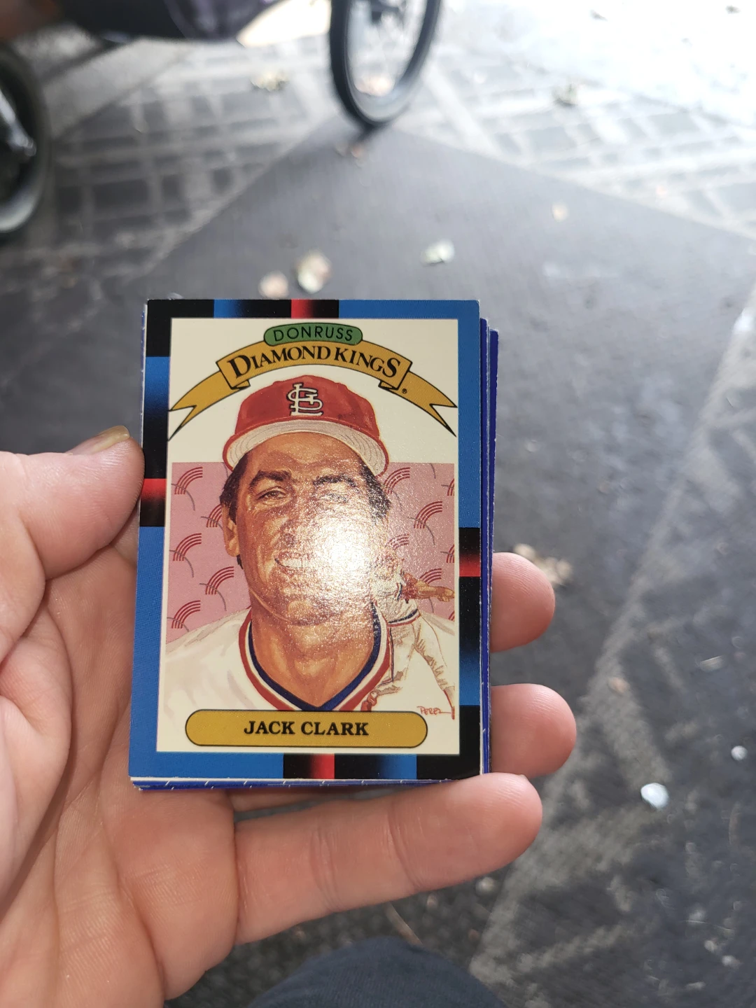 Donruss Diamond Kings Jack Clark Baseball Card