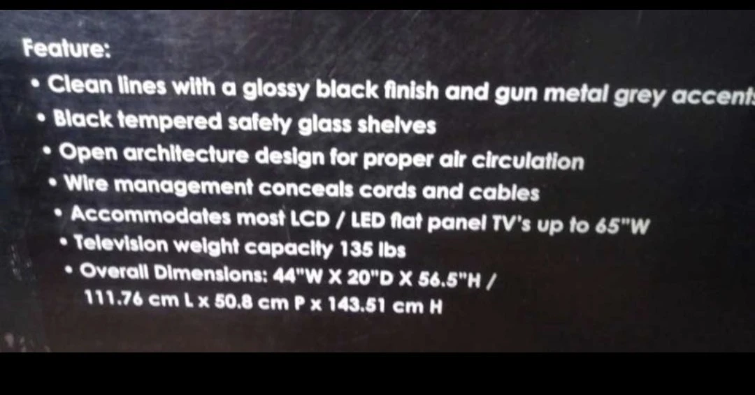 Best Buy: GLASS SHELF TV STAND - photo 4