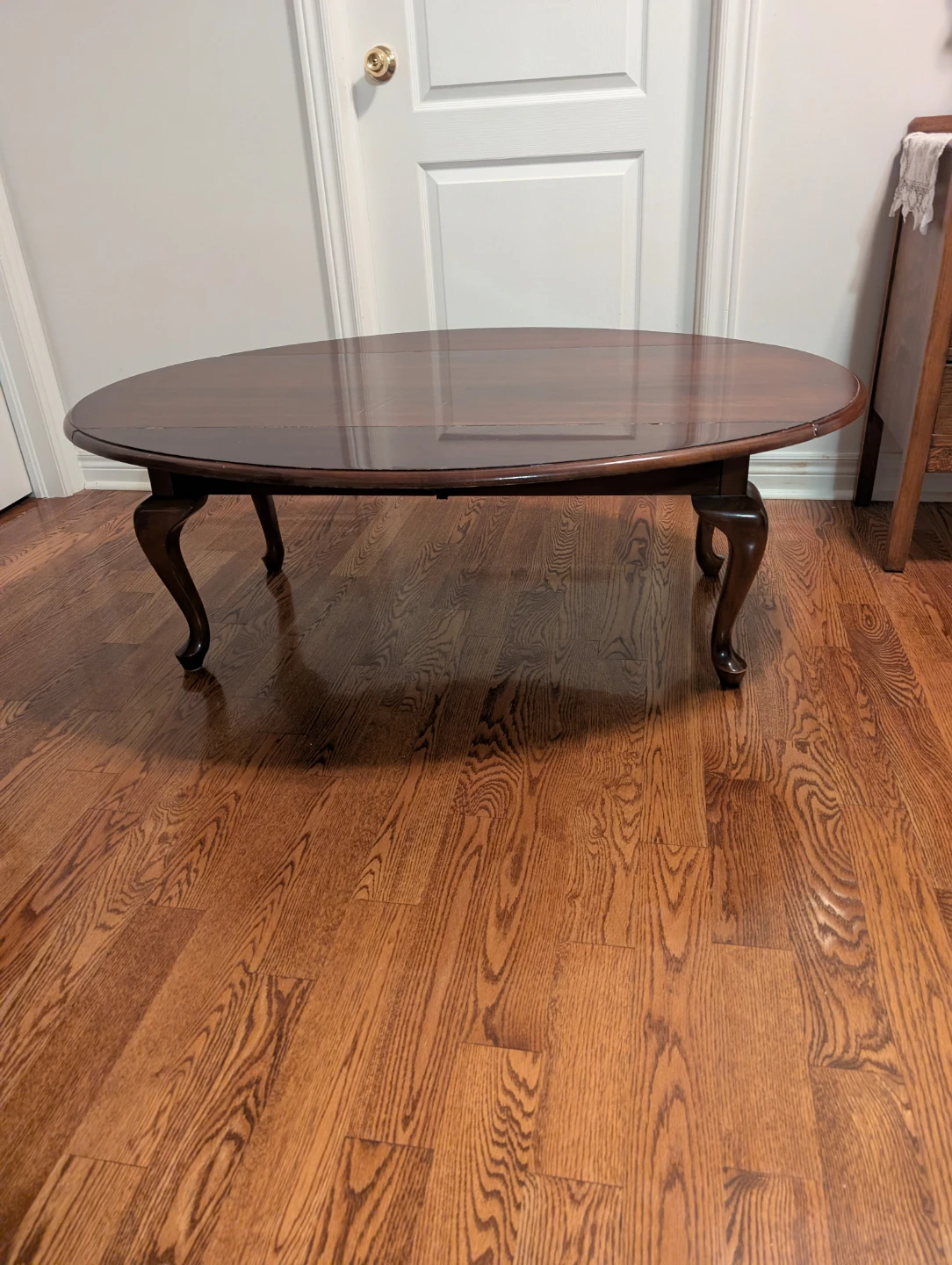 Vintage Oval Wooden Coffee Table