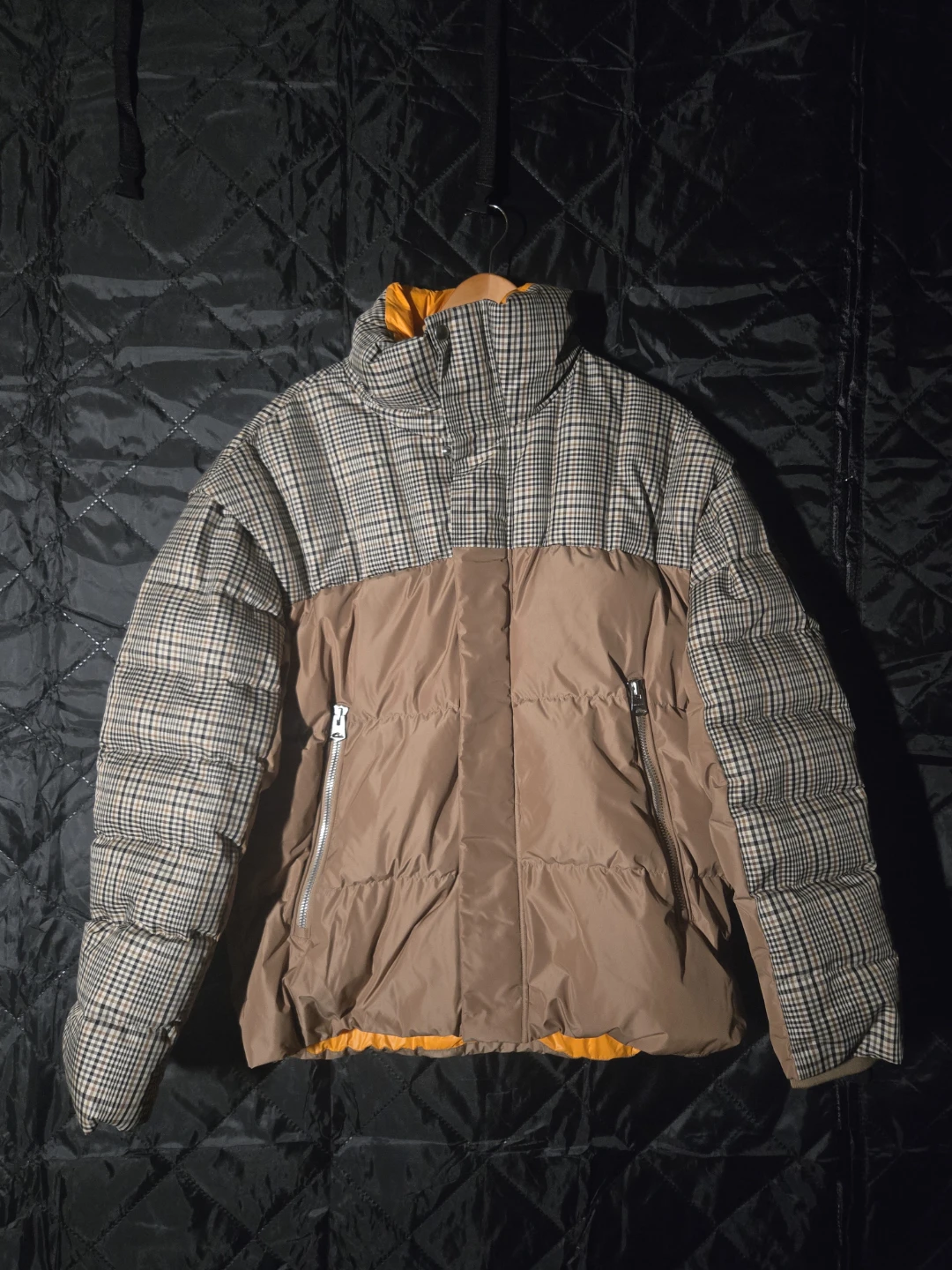 MACKAGE Puffer Jacket - Brown/Plaid Size 40
