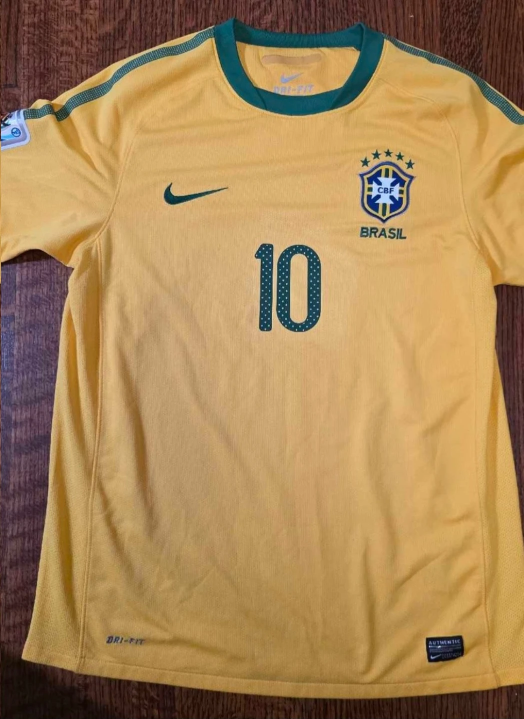 VINTAGE Kaka #10 AUTHENTIC Brazil National Team  jersey - photo 2