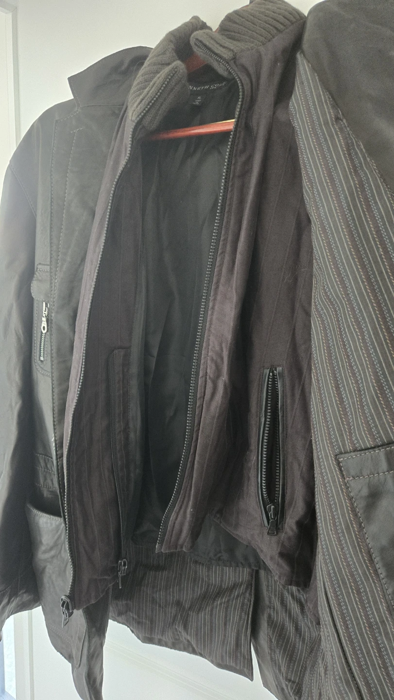 Kenneth Cole New York Leather Jacket XL - photo 2