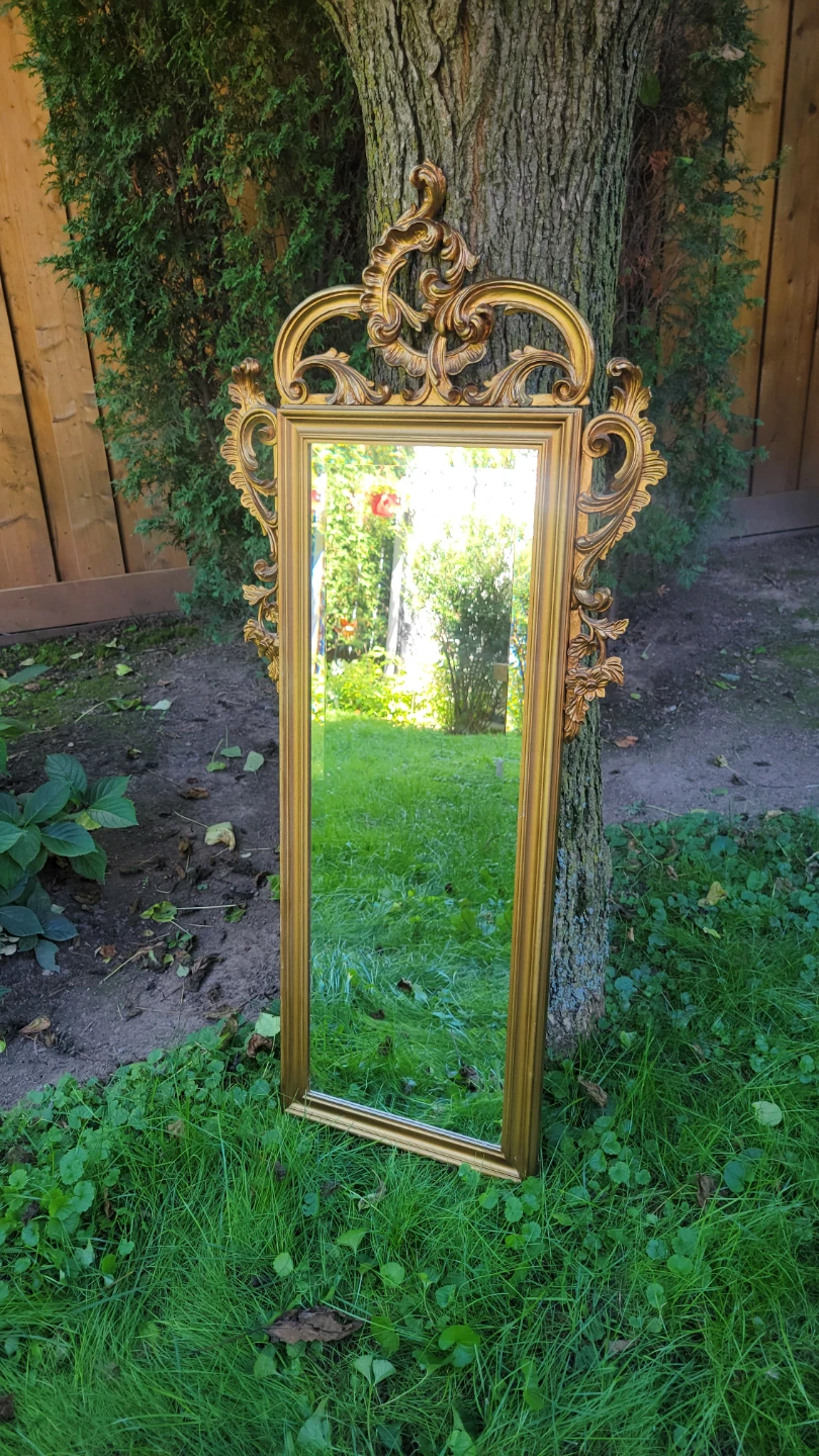 Stunning Vintage Syroco Ornate Gold Wall Mirror!