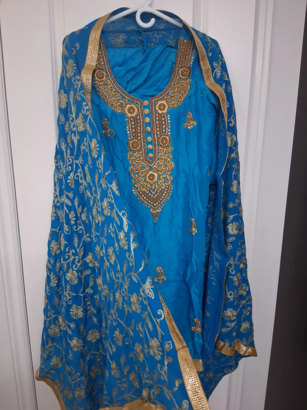Blue Embroidered Salwar Kameez