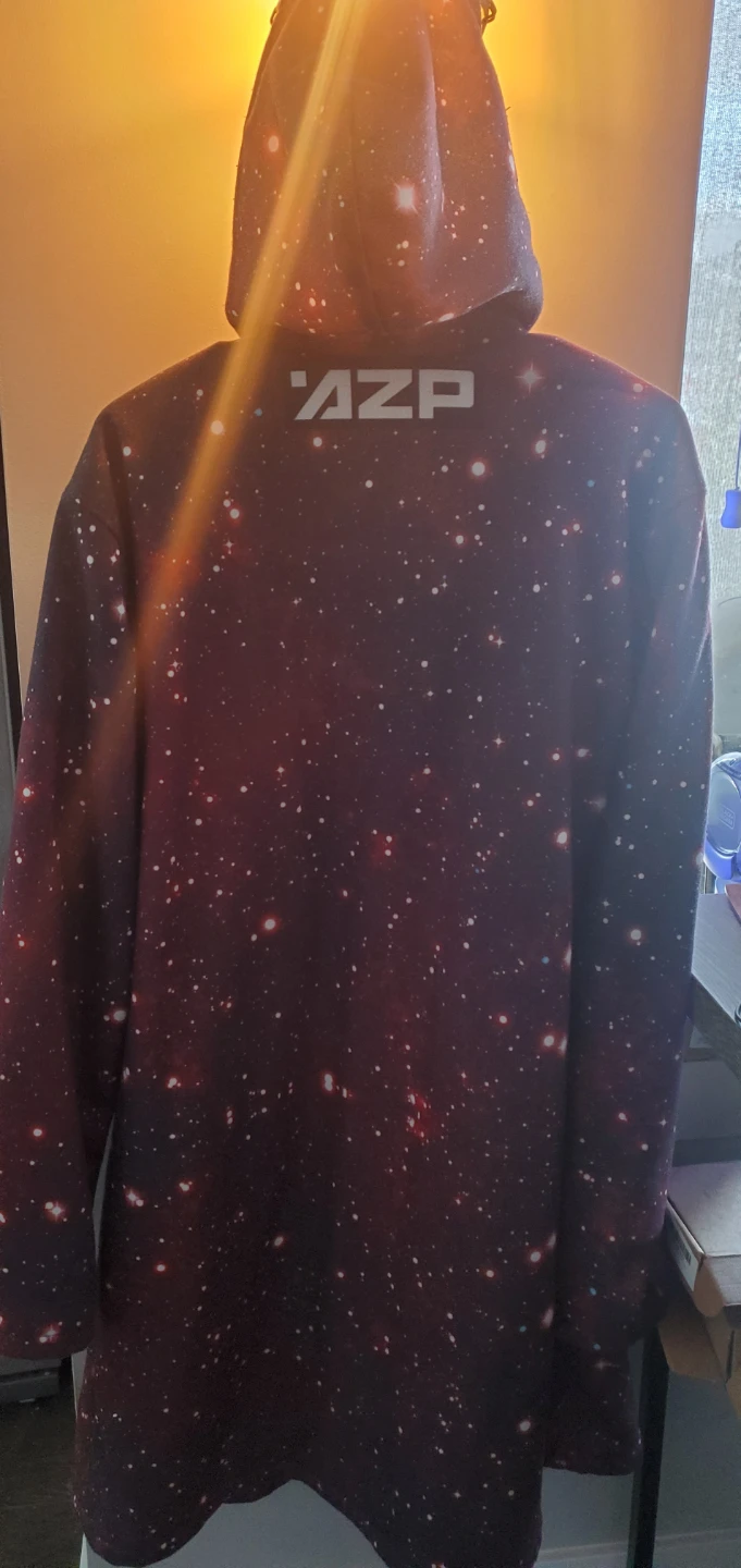 AZP Galaxy Print Fleece-Lined Coat - photo 3