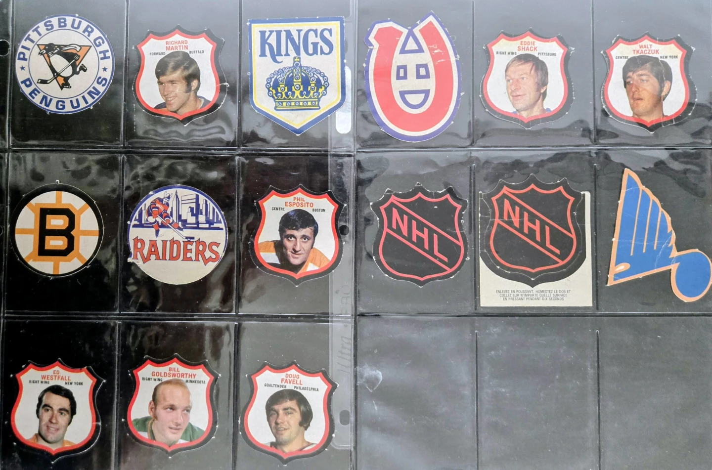 1972 OPC Hockey Inserts 15pcs. RARE Raiders Short Print - photo 2