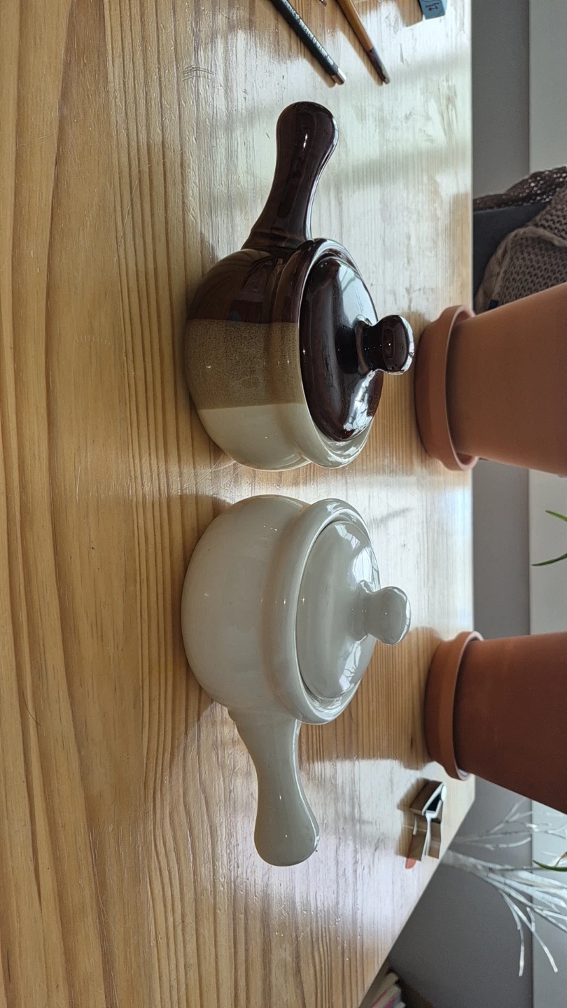 Ceramic Soup Crocks with Lids