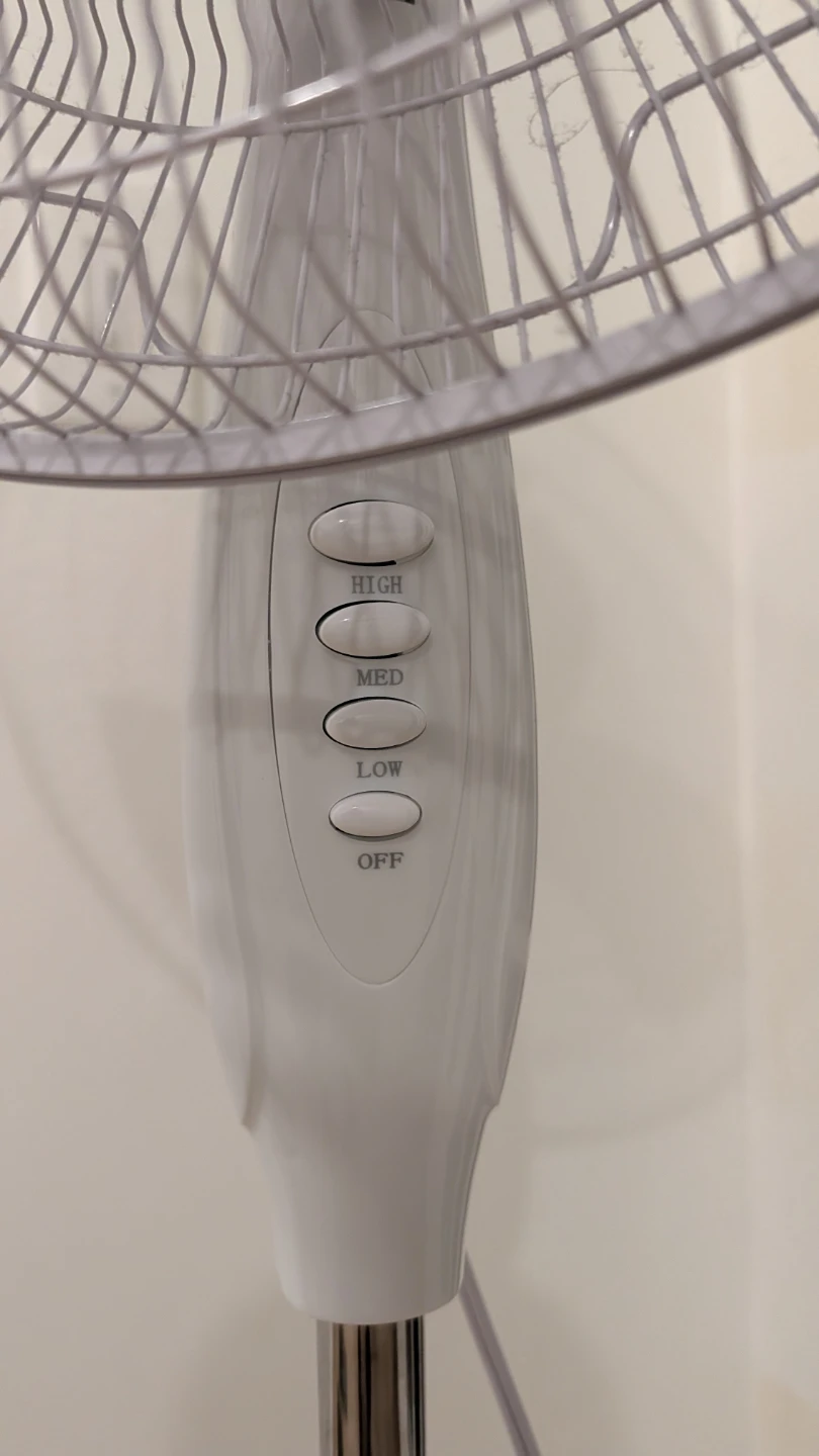 White Pedestal Stand Fan - photo 2