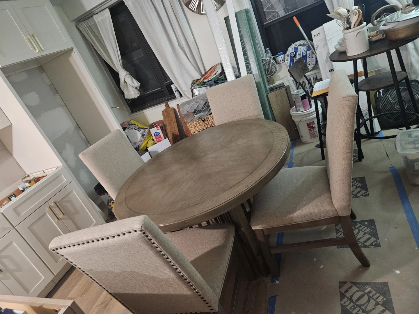 Set of 4 Upholstered Dining Chairs