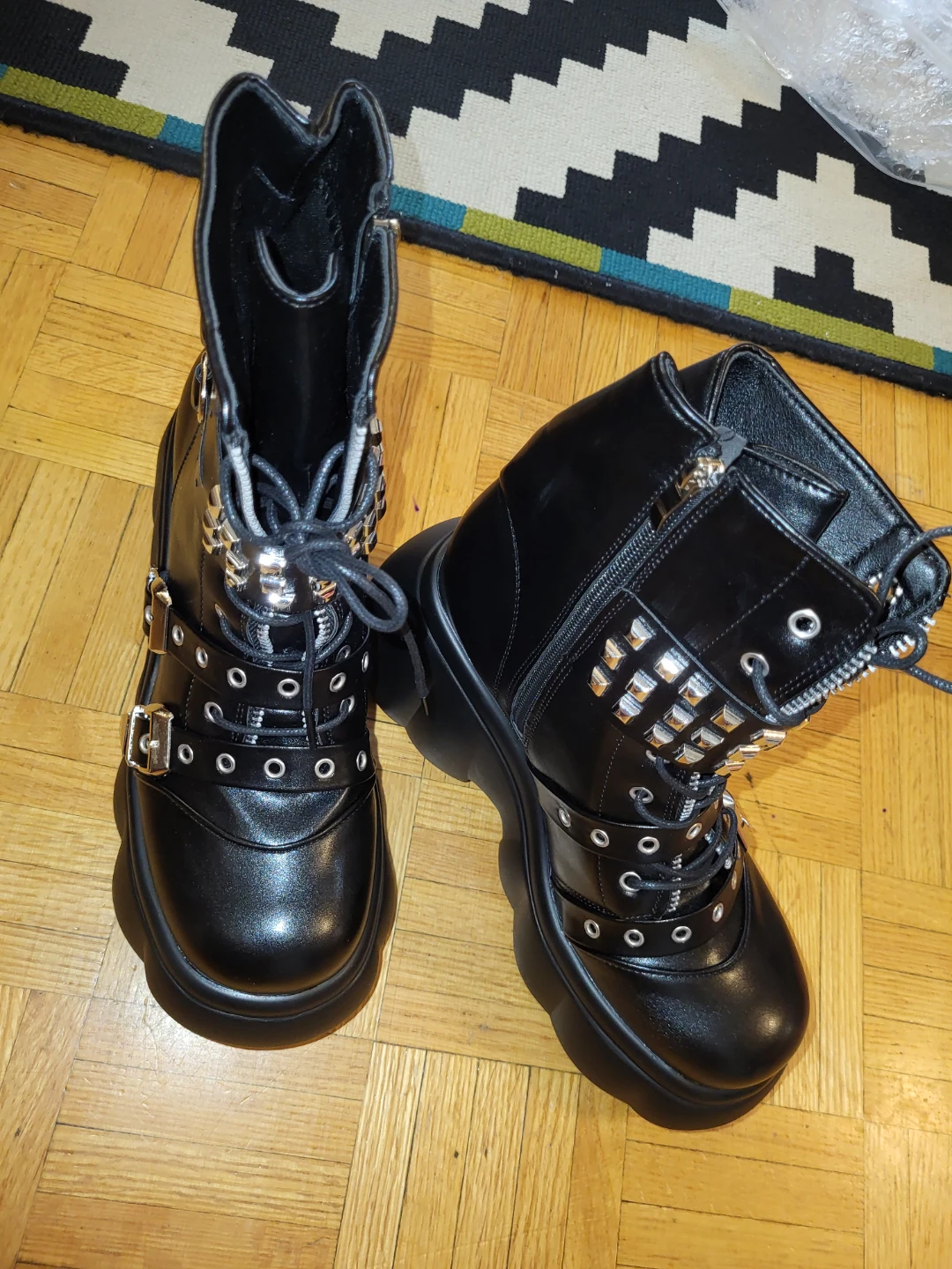 Black Platform Boots