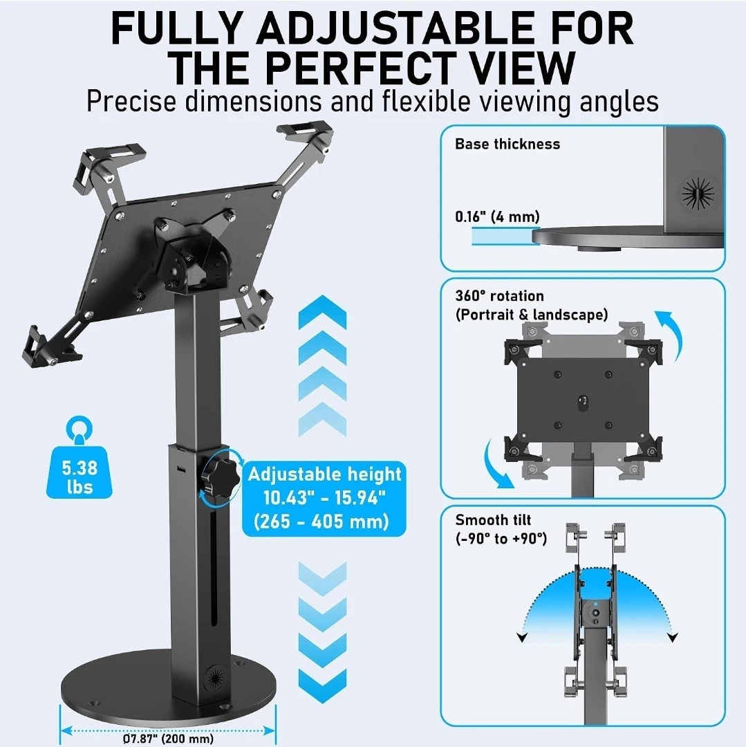 Secure Desk Tablet Kiosk Stand - photo 4