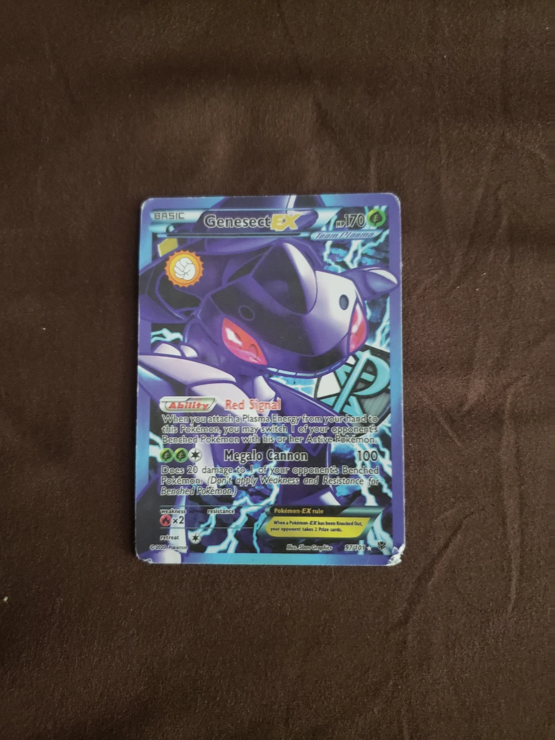 Genesect EX Team Plasma Trading Card
