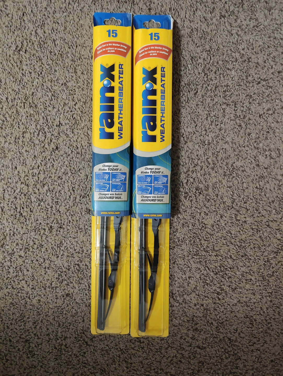 RainX weather-beaten wipers size 15