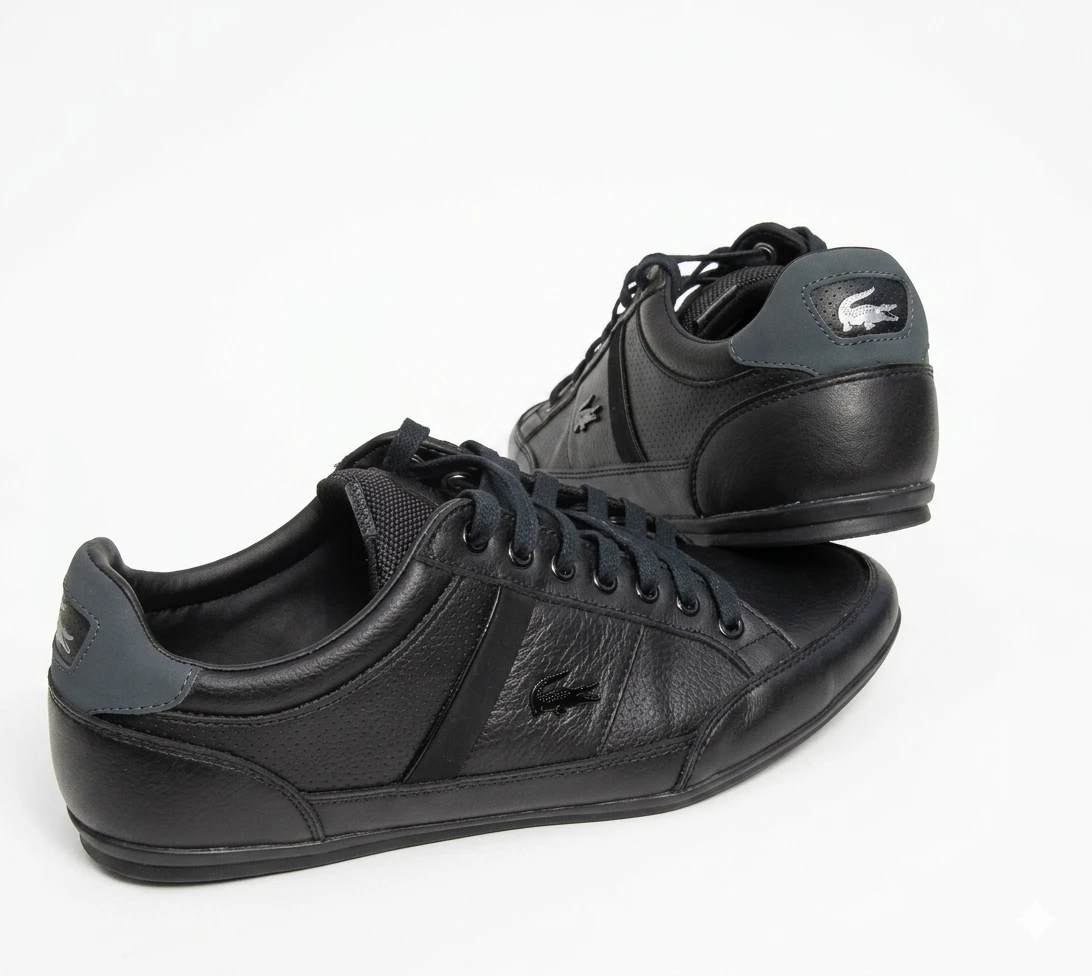 Lacoste Black Leather Sneakers