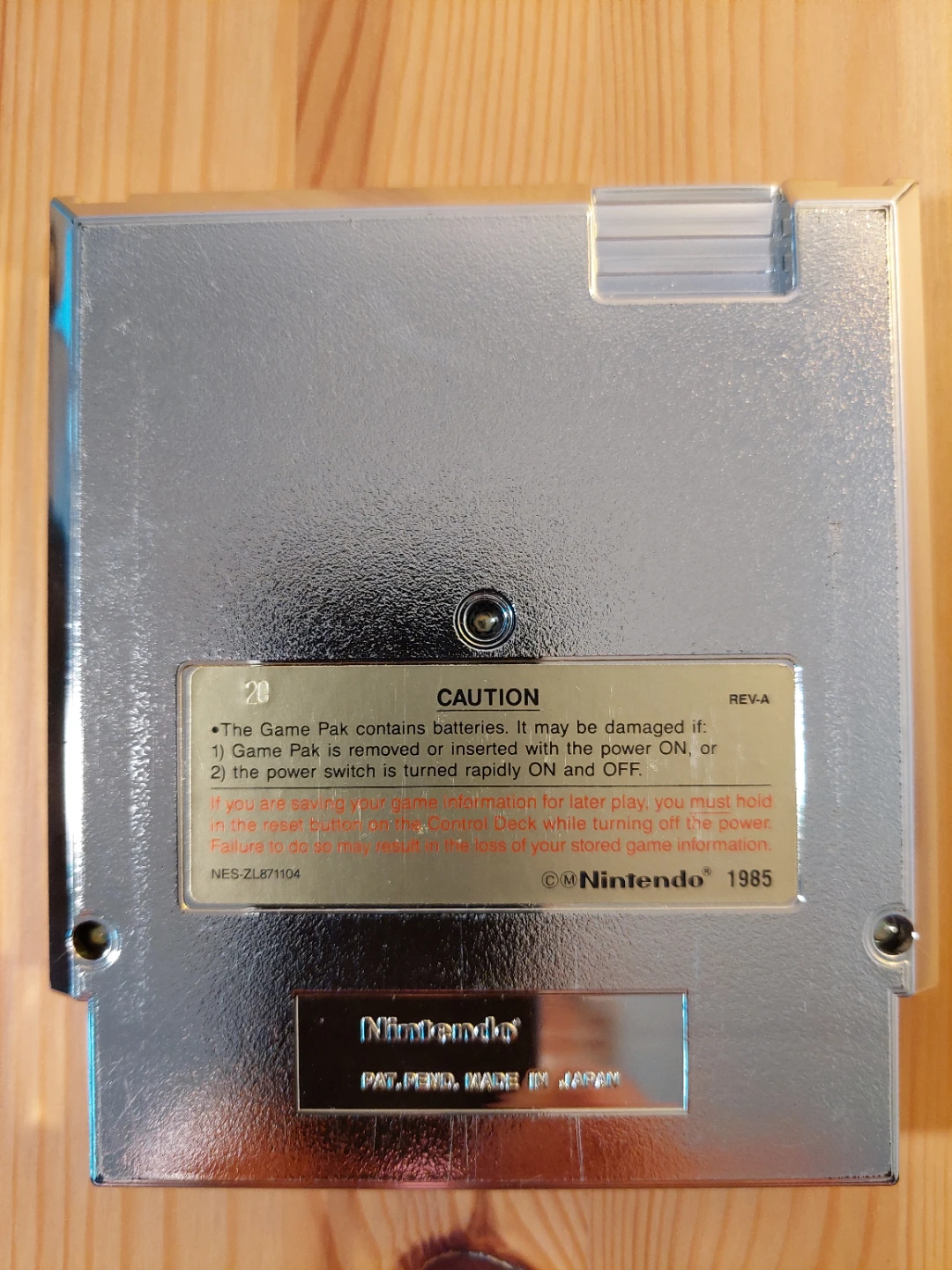 Zelda 2 Gold NES Game Cartridge - photo 3
