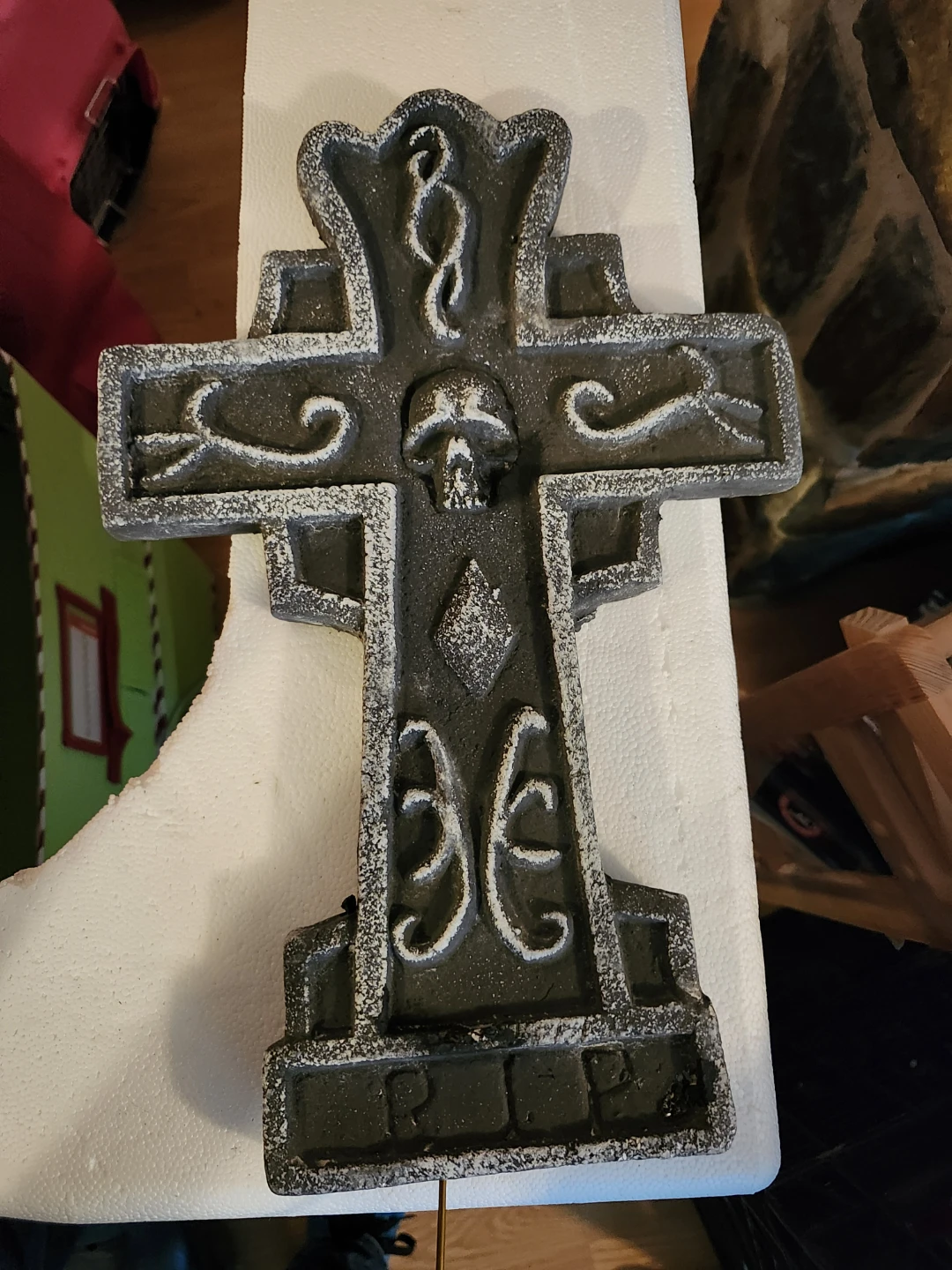 Set of 7 Halloween Tombstone Decorations