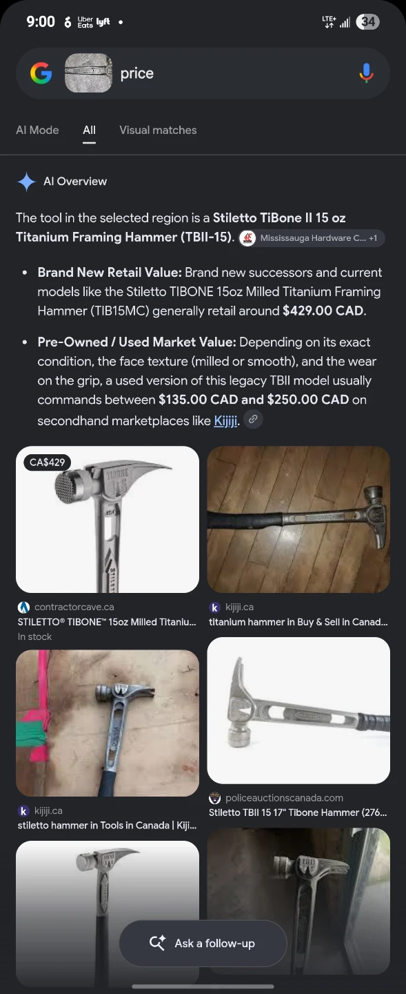 Stiletto TBII 15oz Titanium Hammer - photo 4