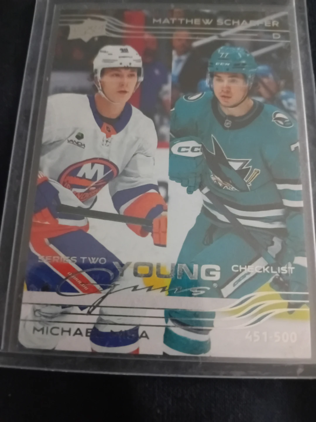 2025-26 Upper Deck Series 2 Young Guns Checklist Card