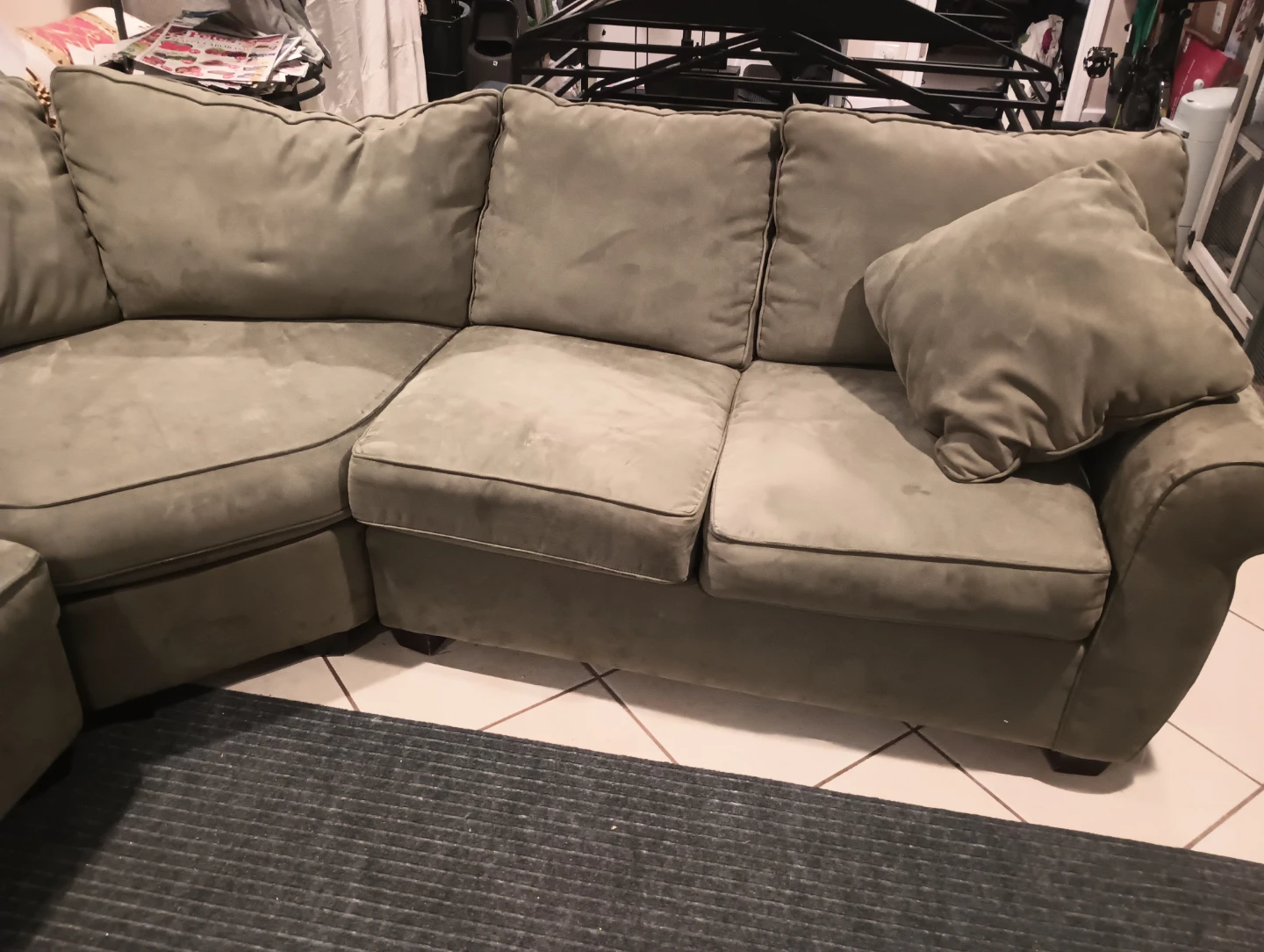 Green Sectional Sofa - photo 4