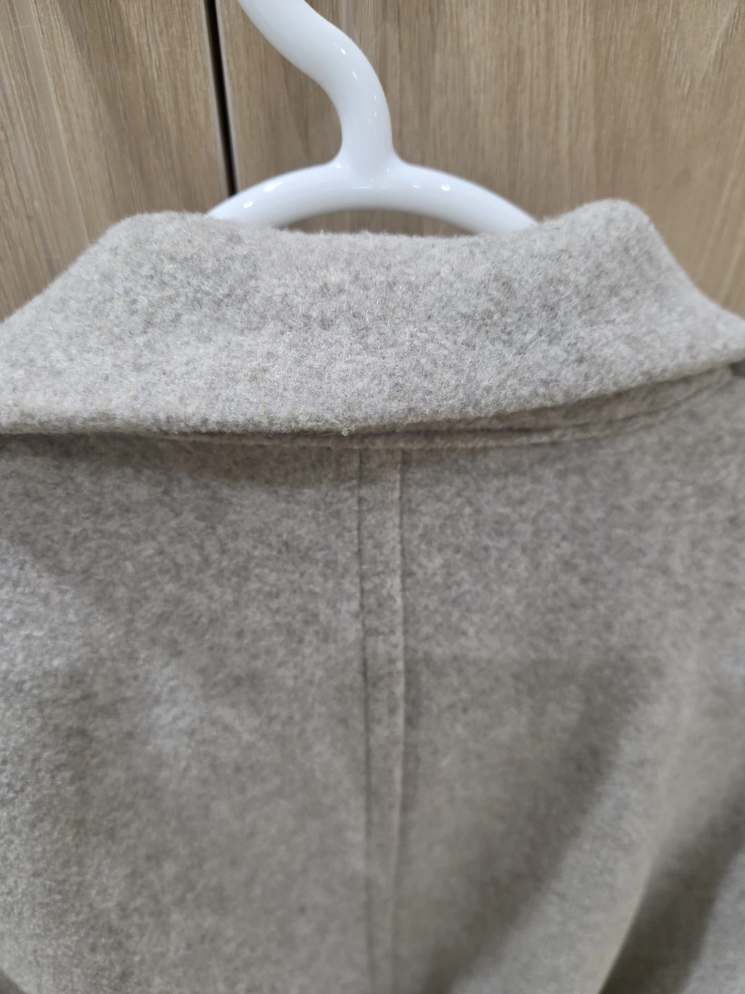 Deway Beige Wool-Blend Wrap Coat - photo 5